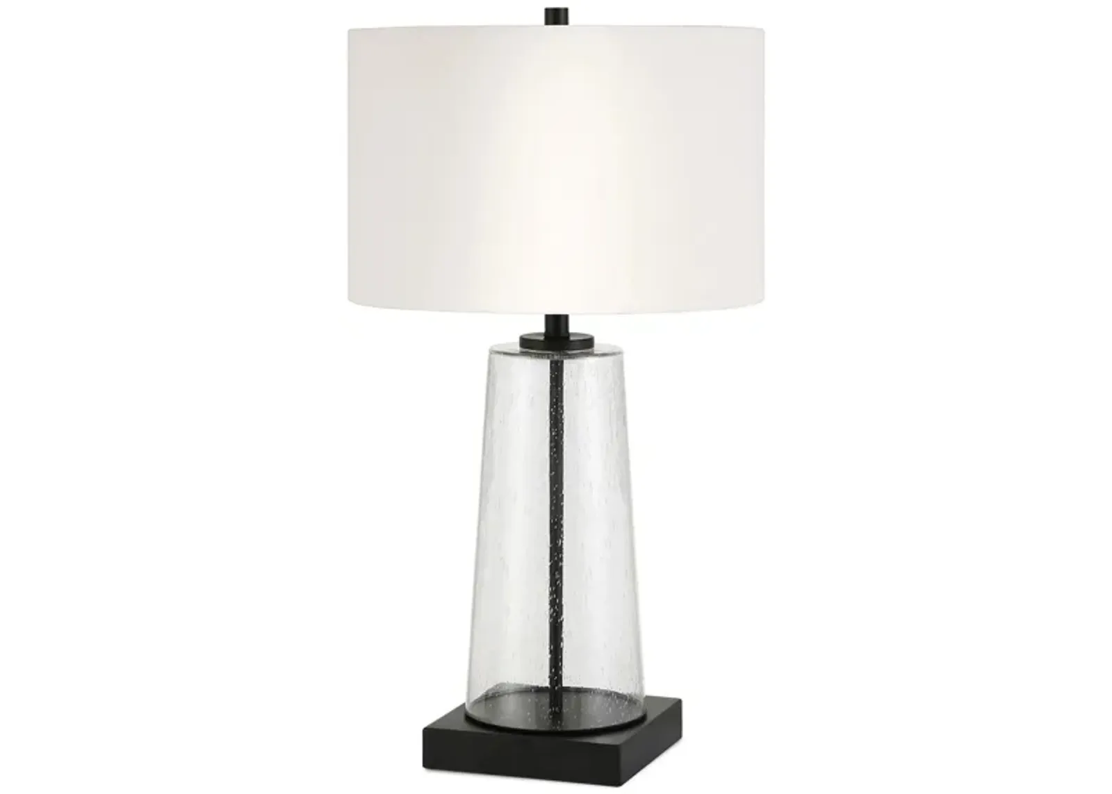 Carrington Table Lamp in Seeded Glass/Blackened Bronze by Hudson & Canal