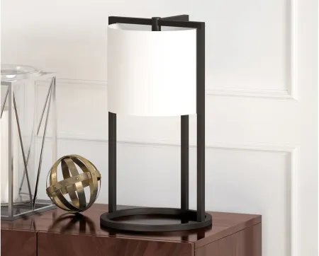 Delano Asymetric Table Lamp in Blackened Bronze by Hudson & Canal