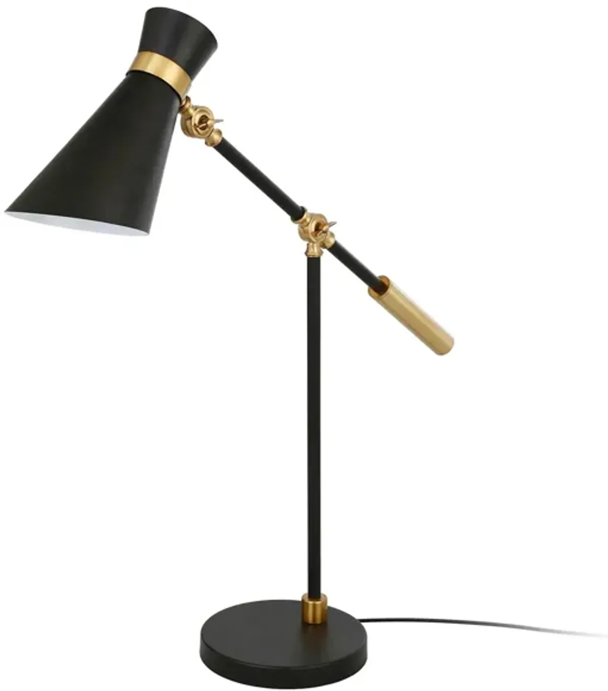 Edmund Table Lamp in Black/Brass by Hudson & Canal