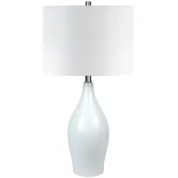 Greta Porcelain Table Lamp in White by Hudson & Canal
