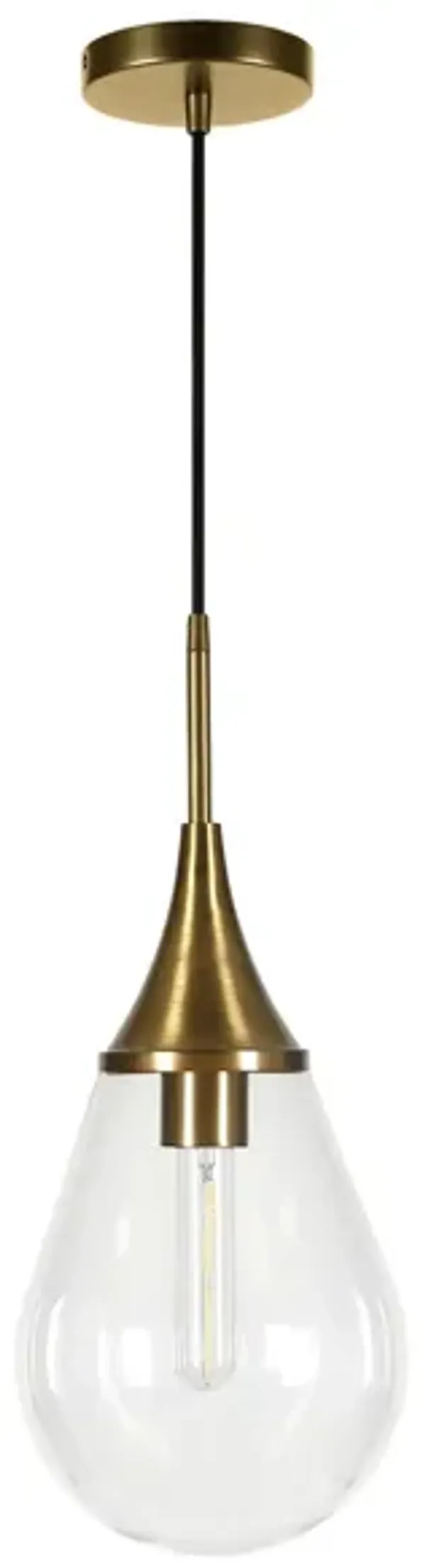 Deepa Clear Glass Pendant