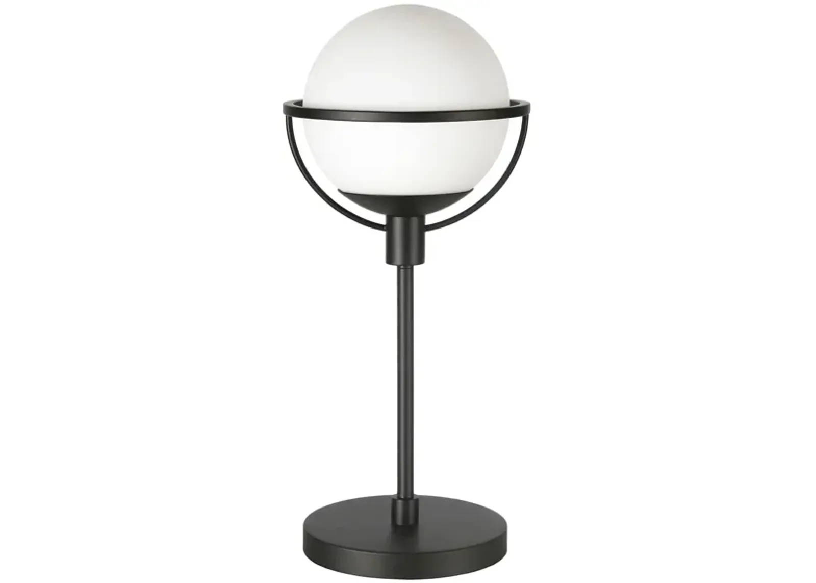 Limbani Globe & Stem Table Lamp in Blackened Bronze by Hudson & Canal