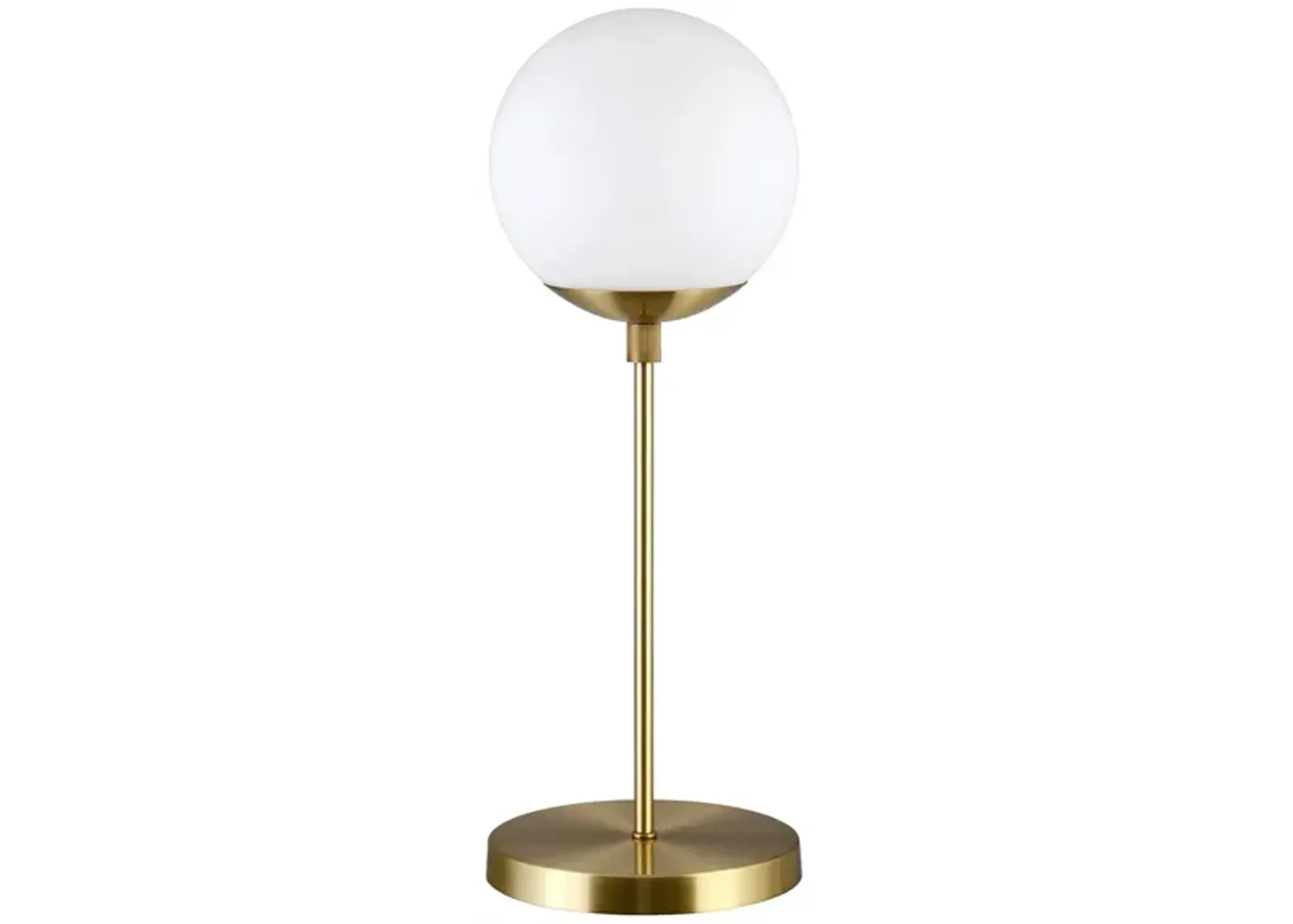 Klaudia Globe & Stem Table Lamp in Brass by Hudson & Canal