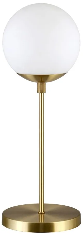 Klaudia Globe & Stem Table Lamp in Brass by Hudson & Canal