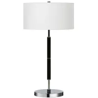 Cassius Table Lamp in Polished Nickel/Black by Hudson & Canal