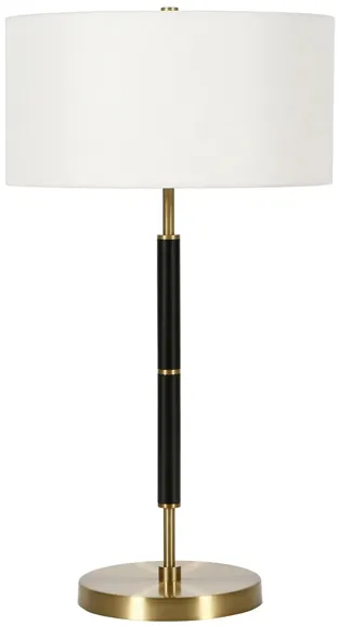 Cassius Table Lamp in Brass/Black by Hudson & Canal