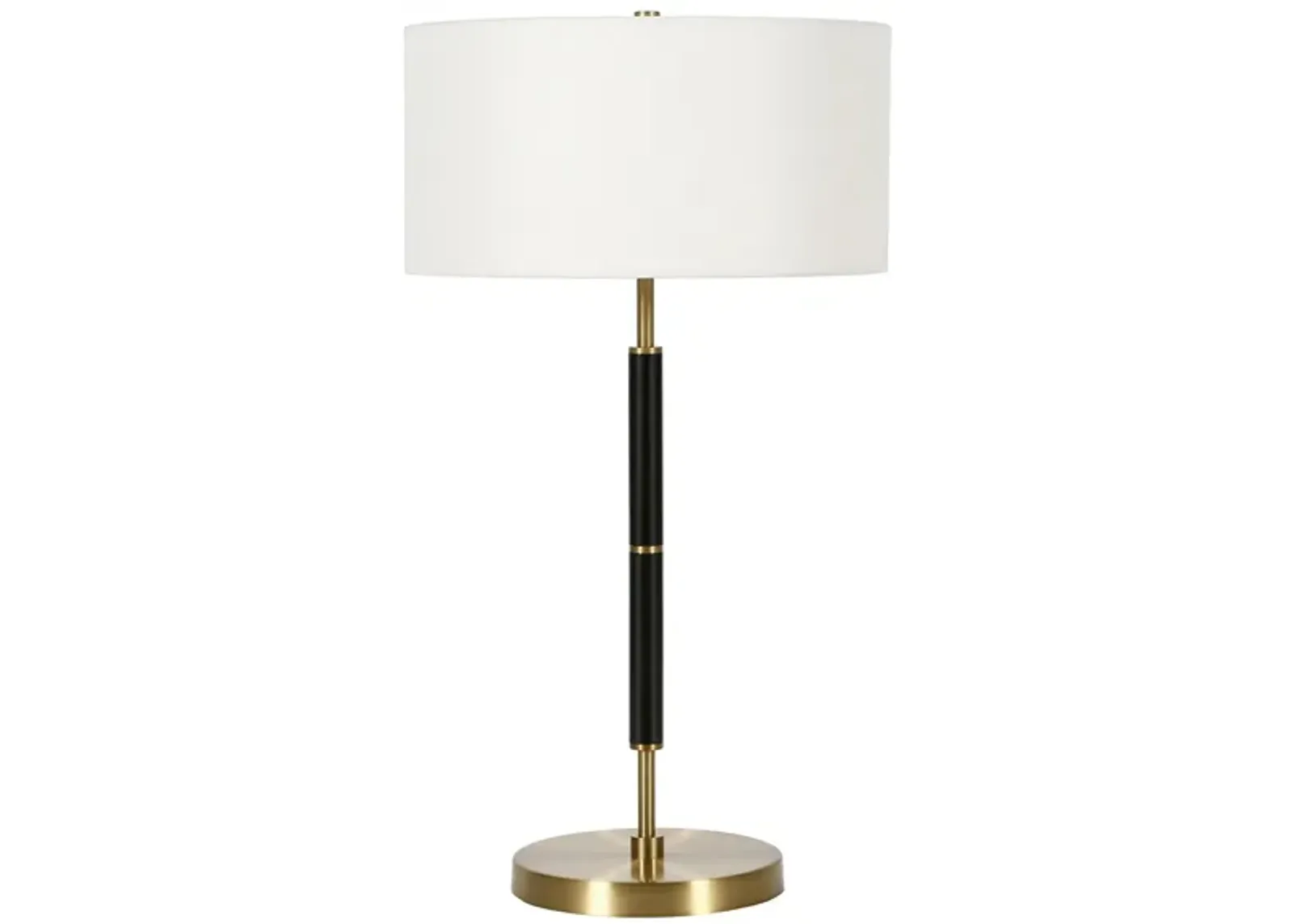 Cassius Table Lamp in Brass/Black by Hudson & Canal