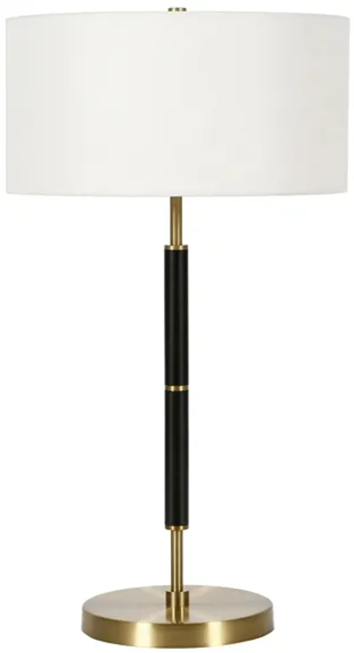 Cassius Table Lamp in Brass/Black by Hudson & Canal