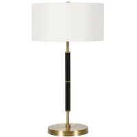 Cassius Table Lamp in Brass/Black by Hudson & Canal