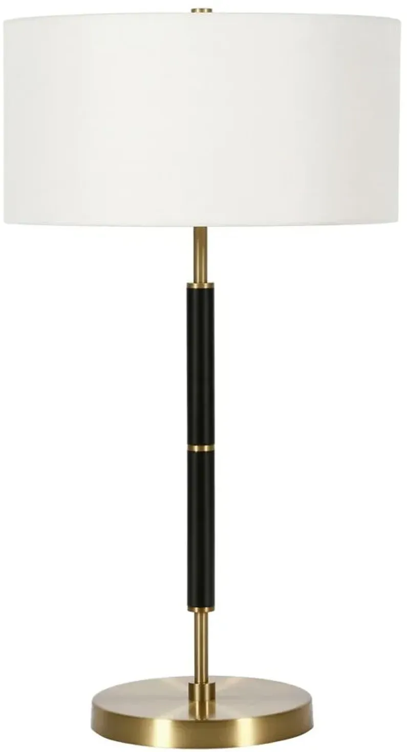 Cassius Table Lamp in Brass/Black by Hudson & Canal