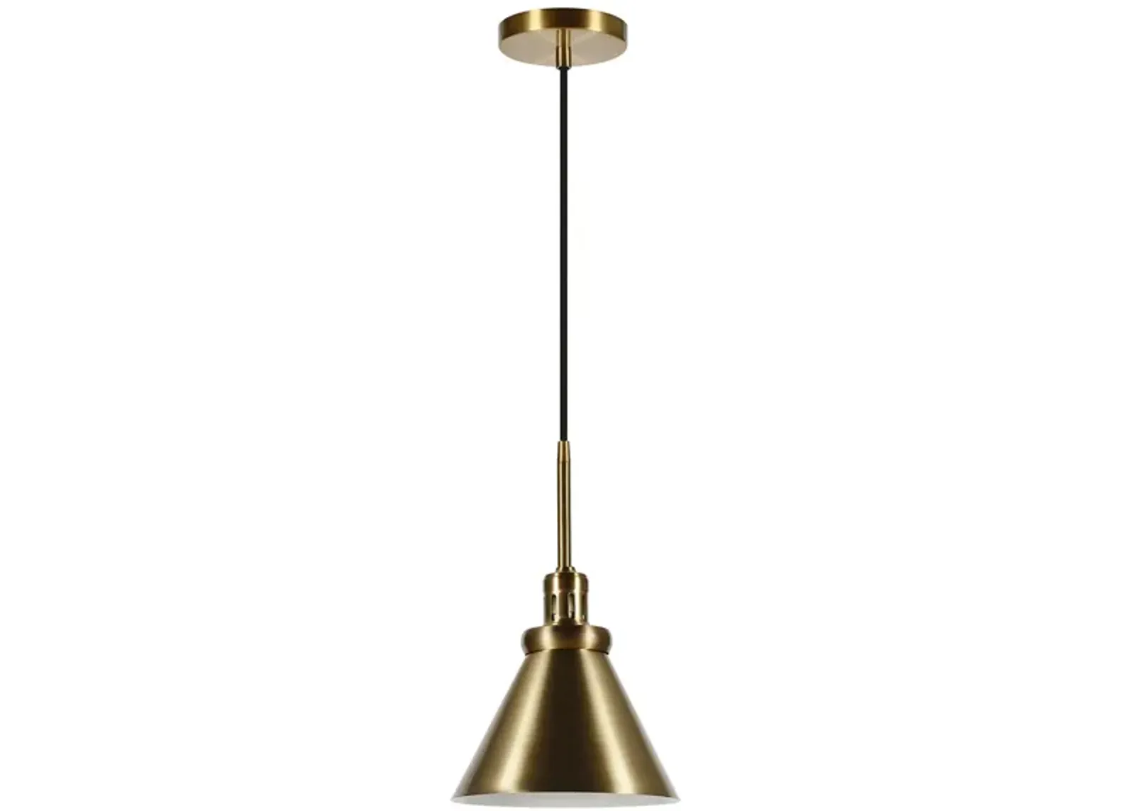 Marcio Metal Pendant in Brass by Hudson & Canal