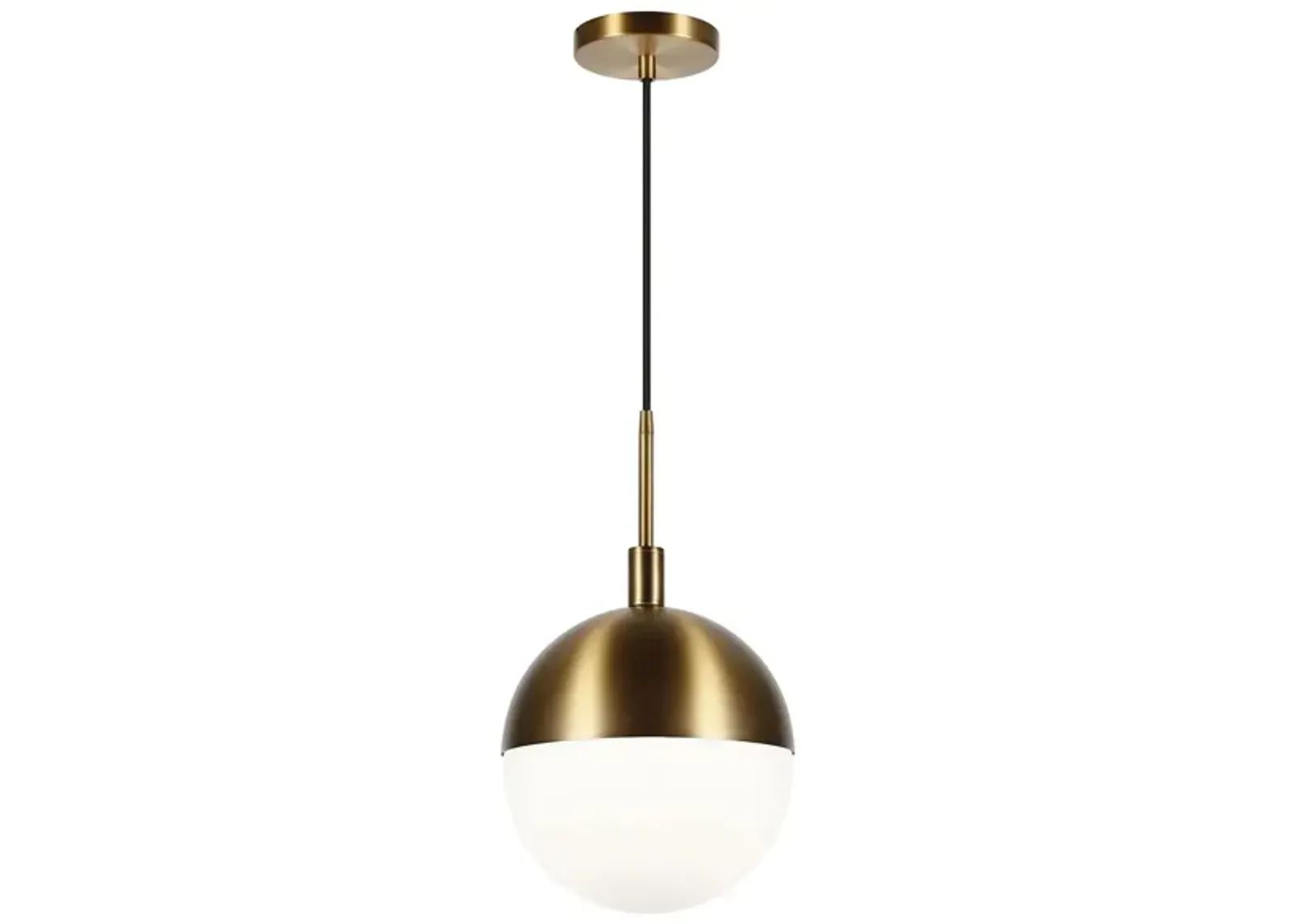 Carita Large Globe Pendant in Brass by Hudson & Canal