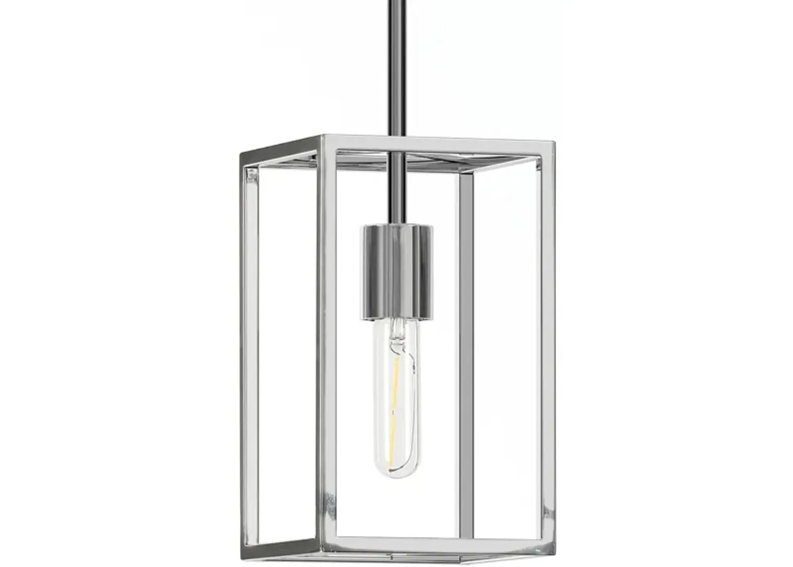 Yuli Square Framed Pendant in Nickel by Hudson & Canal