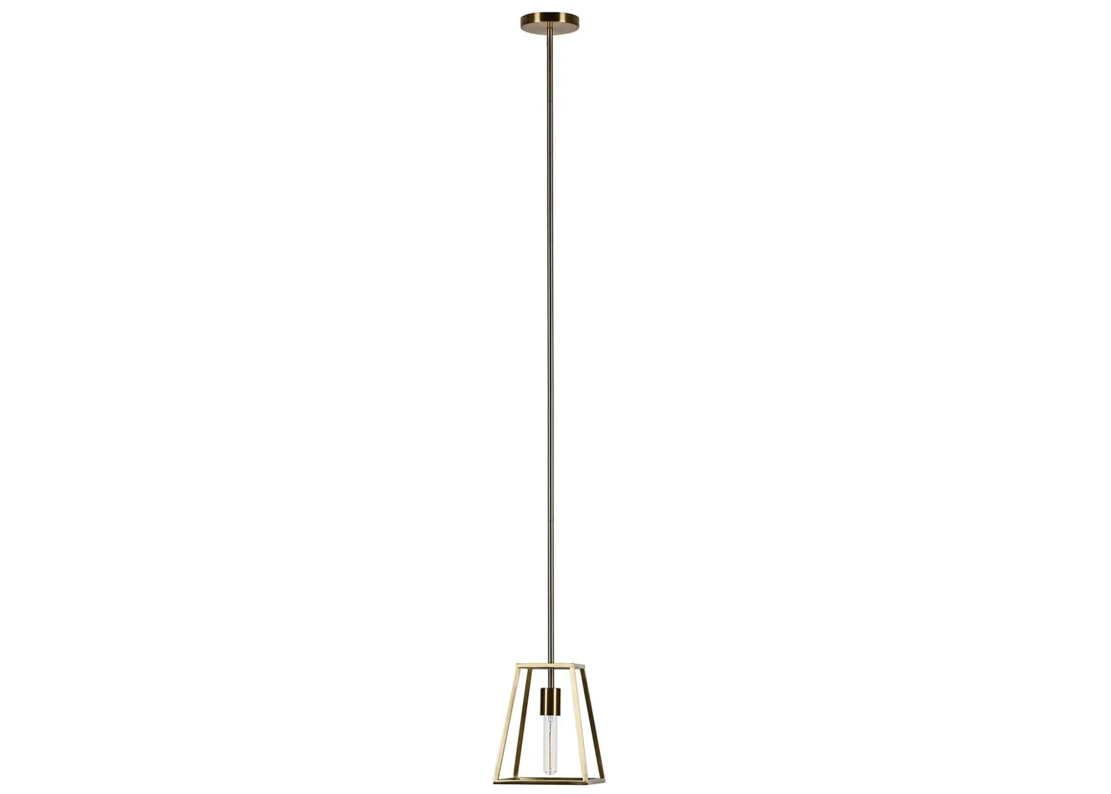 Lyon Open-Framed Pendant in Brass by Hudson & Canal