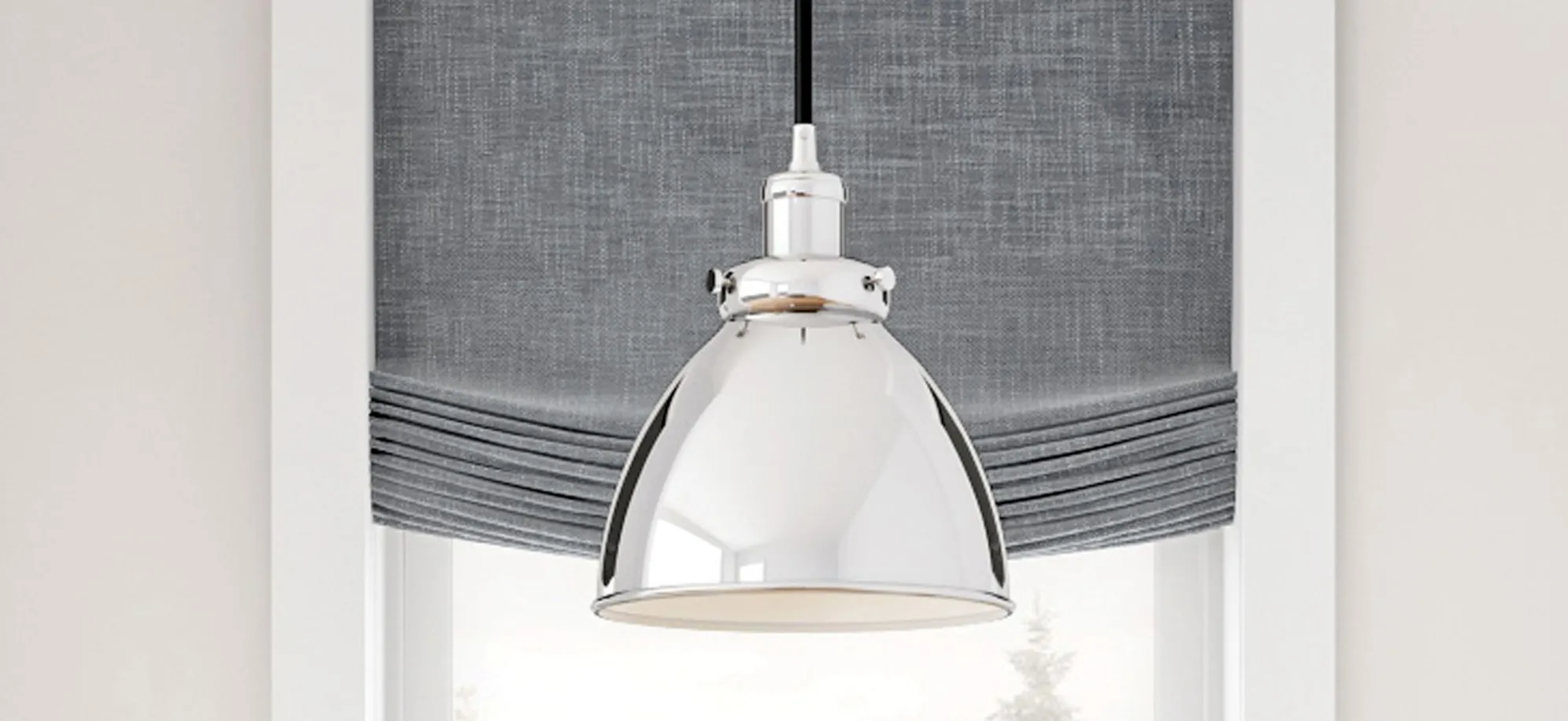 Pari Metal Pendant in Polished Nickel by Hudson & Canal