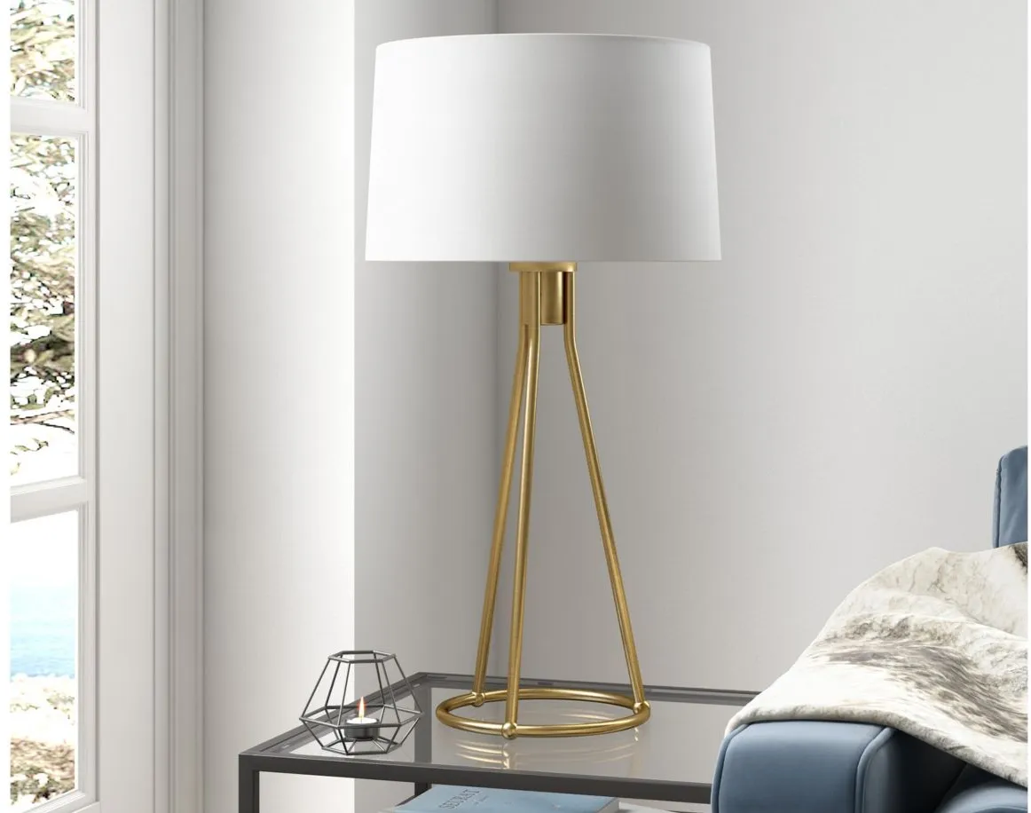 Imani Tapered Table Lamp in Brass by Hudson & Canal