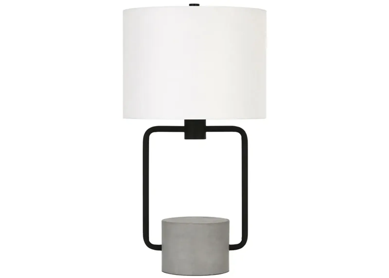 Reuben Concrete Table Lamp in Blackened Bronze/Concrete by Hudson & Canal