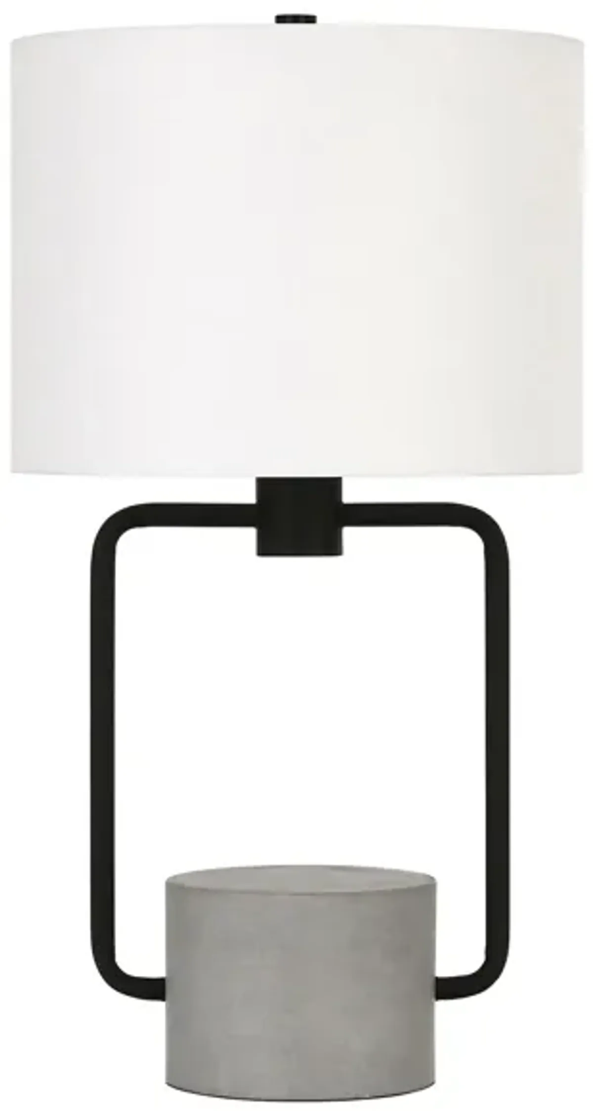 Reuben Concrete Table Lamp in Blackened Bronze/Concrete by Hudson & Canal