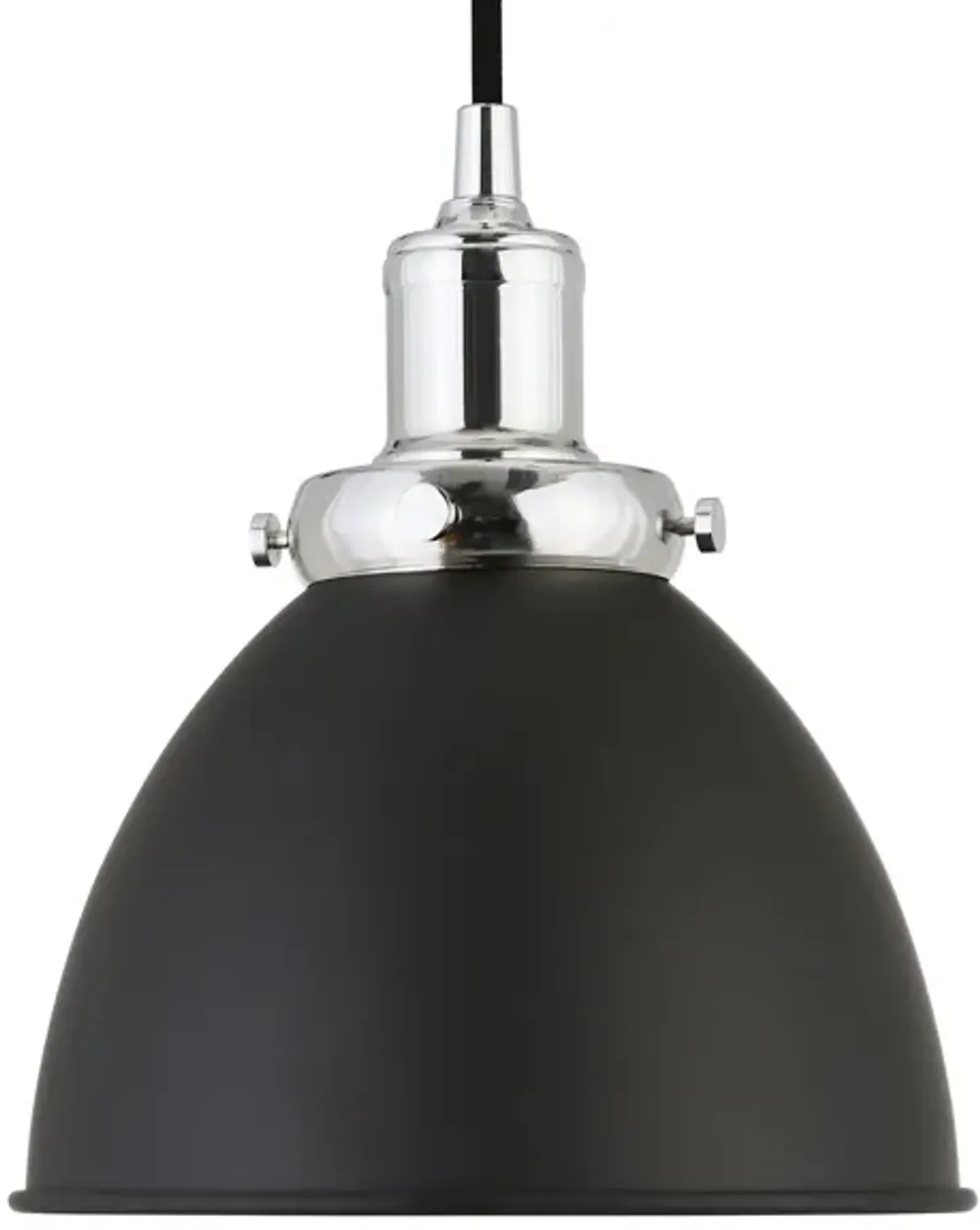 Pari Metal Pendant in Blackened Bronze/Polished Nickel by Hudson & Canal