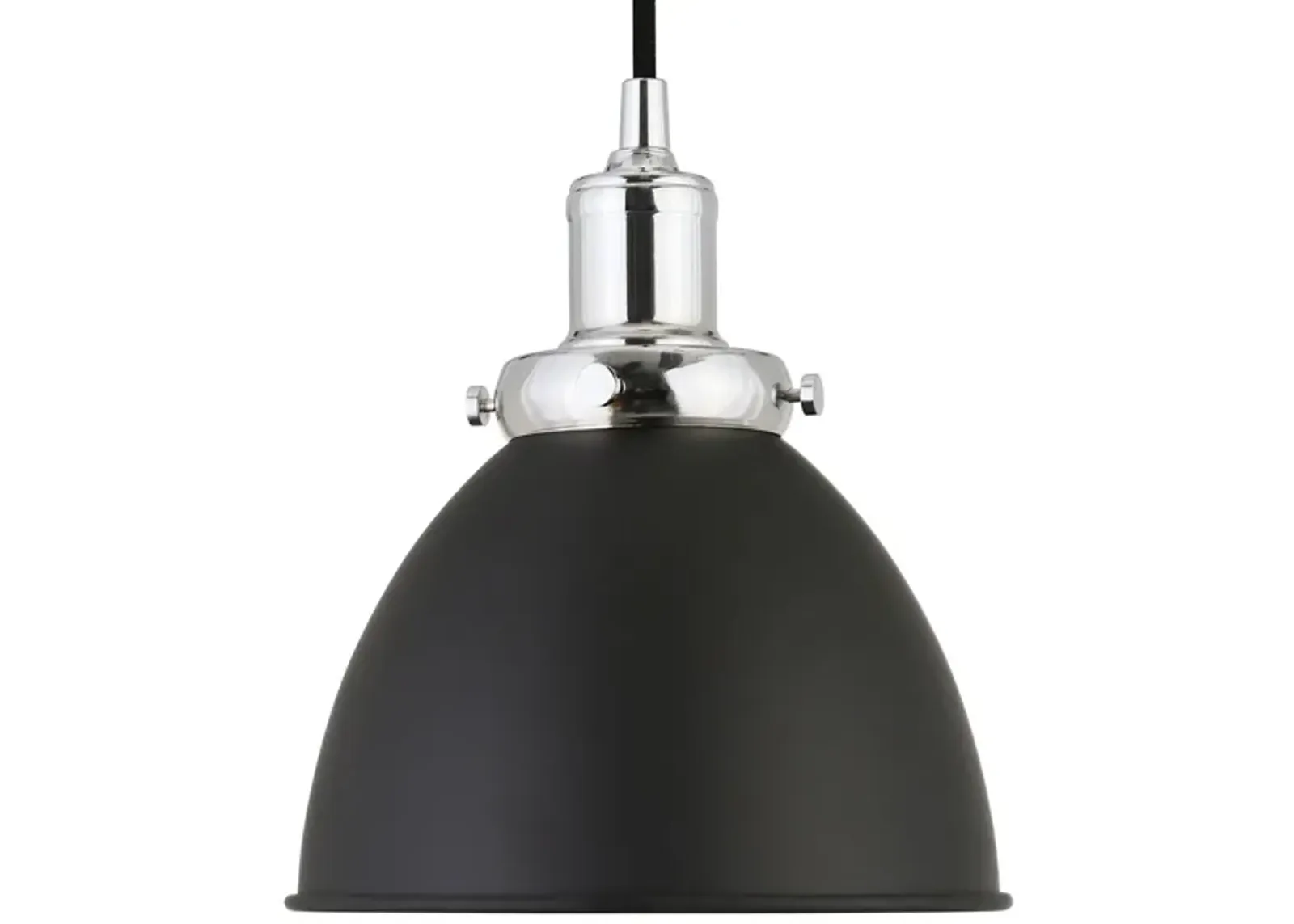 Pari Metal Pendant in Blackened Bronze/Polished Nickel by Hudson & Canal