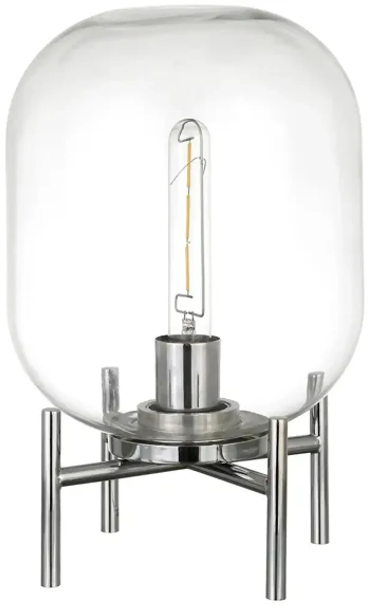 Farnham Globe Table Lamp in Polished Nickel by Hudson & Canal