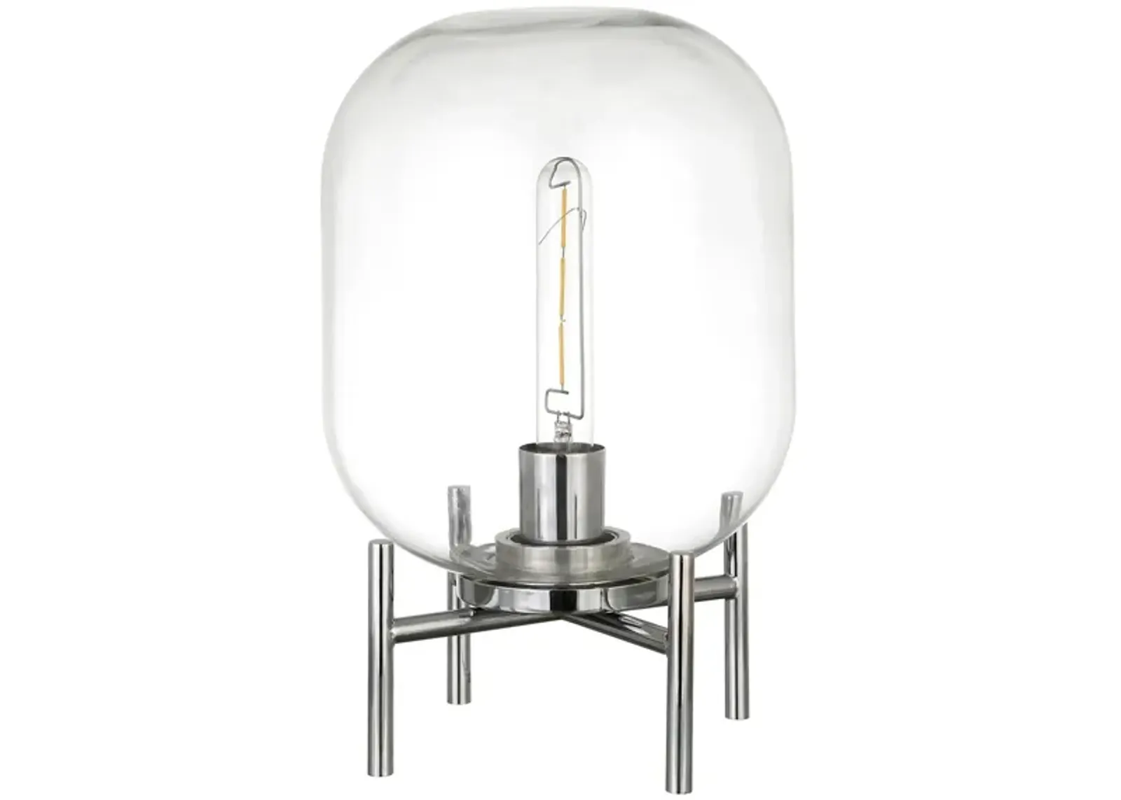 Farnham Globe Table Lamp in Polished Nickel by Hudson & Canal