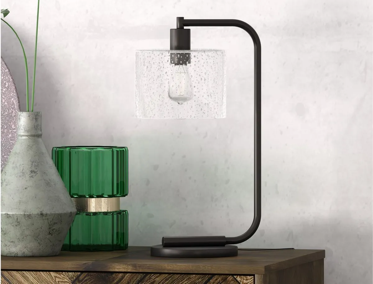 Bjoern Table Lamp in Blackened Bronze by Hudson & Canal