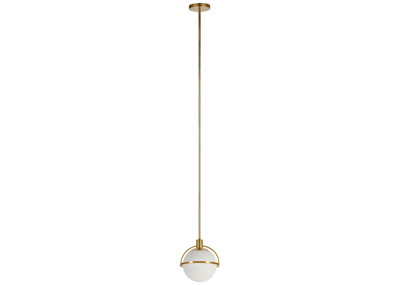 Limbani Glass Pendant in Brass by Hudson & Canal