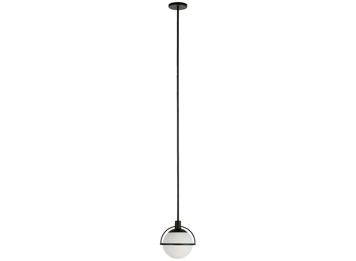 Limbani Glass Pendant in Blackened Bronze by Hudson & Canal