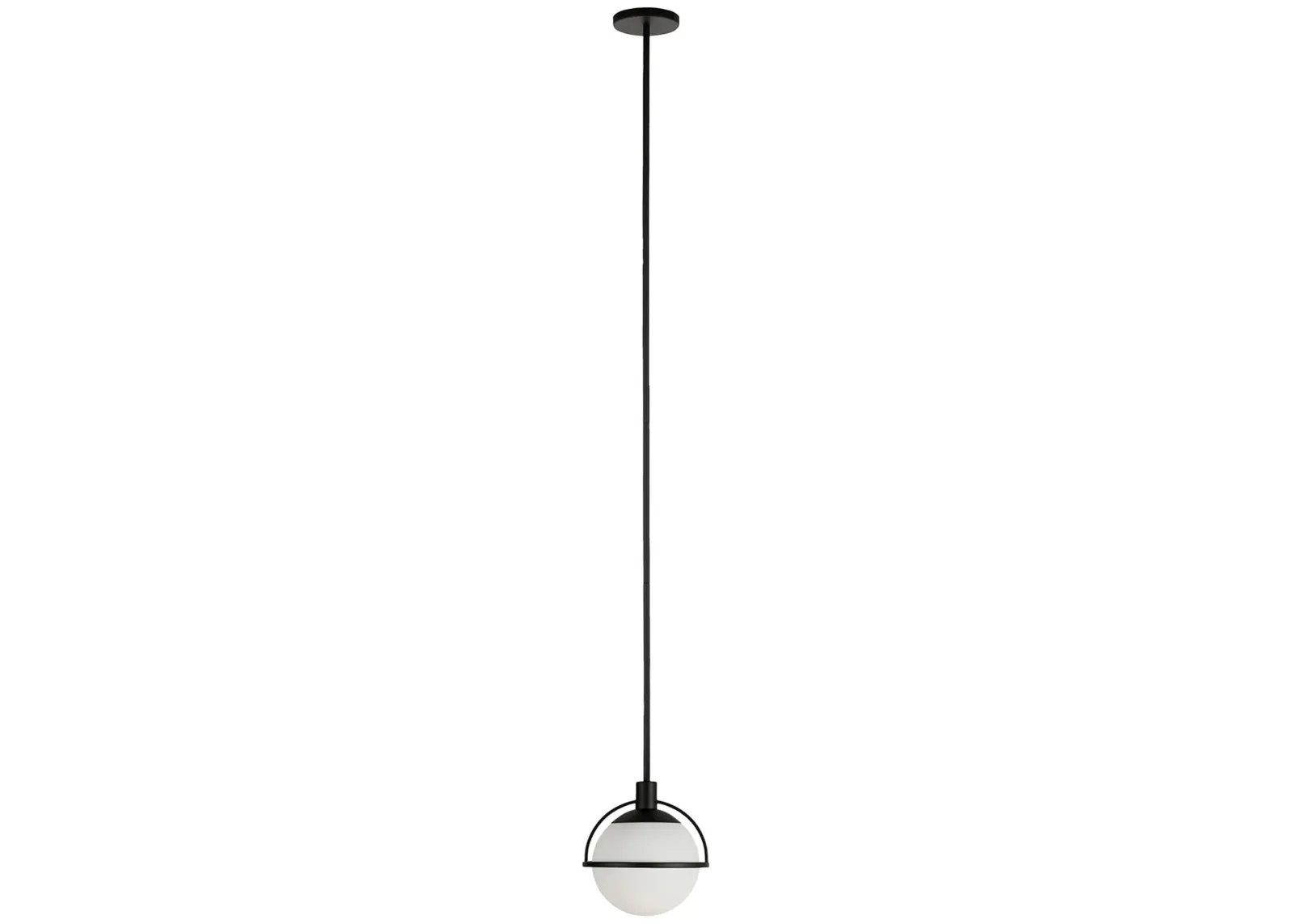 Limbani Glass Pendant in Blackened Bronze by Hudson & Canal