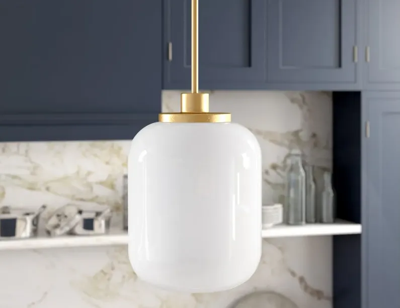 Beaufort Pendant in Brass by Hudson & Canal