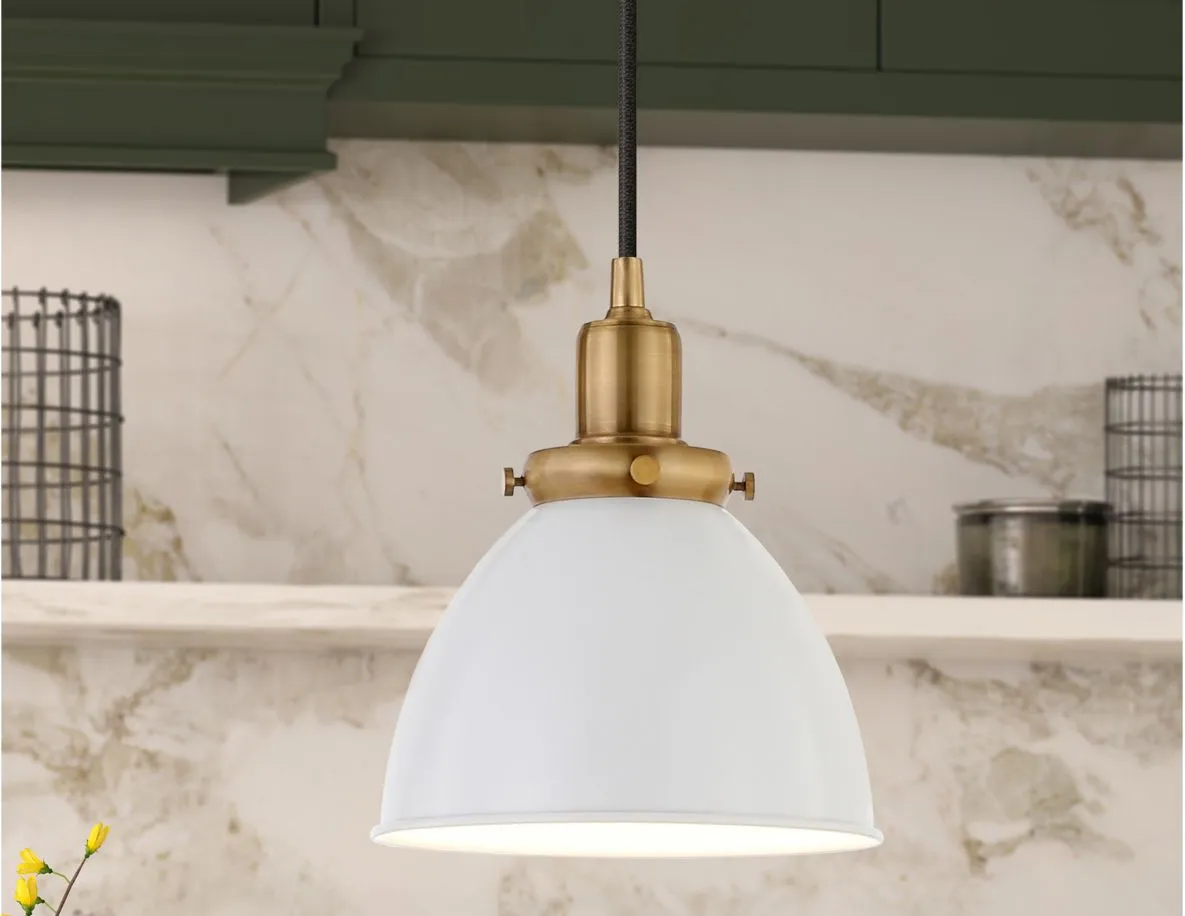 Pari Metal Pendant in Brass by Hudson & Canal