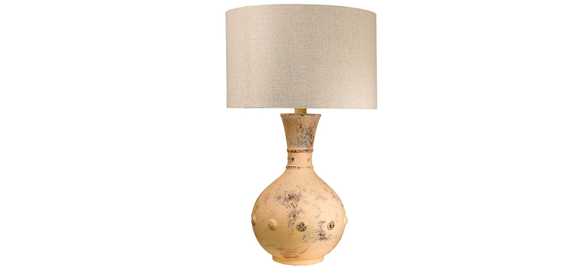 Agatha Table Lamp in Aged Terracotta by Anthony California