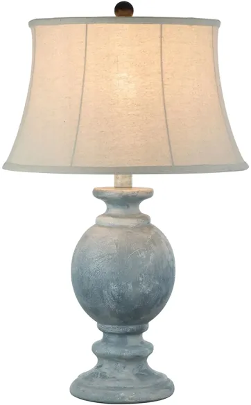 Frosted Ash Table Lamp in Light Blue by Anthony California