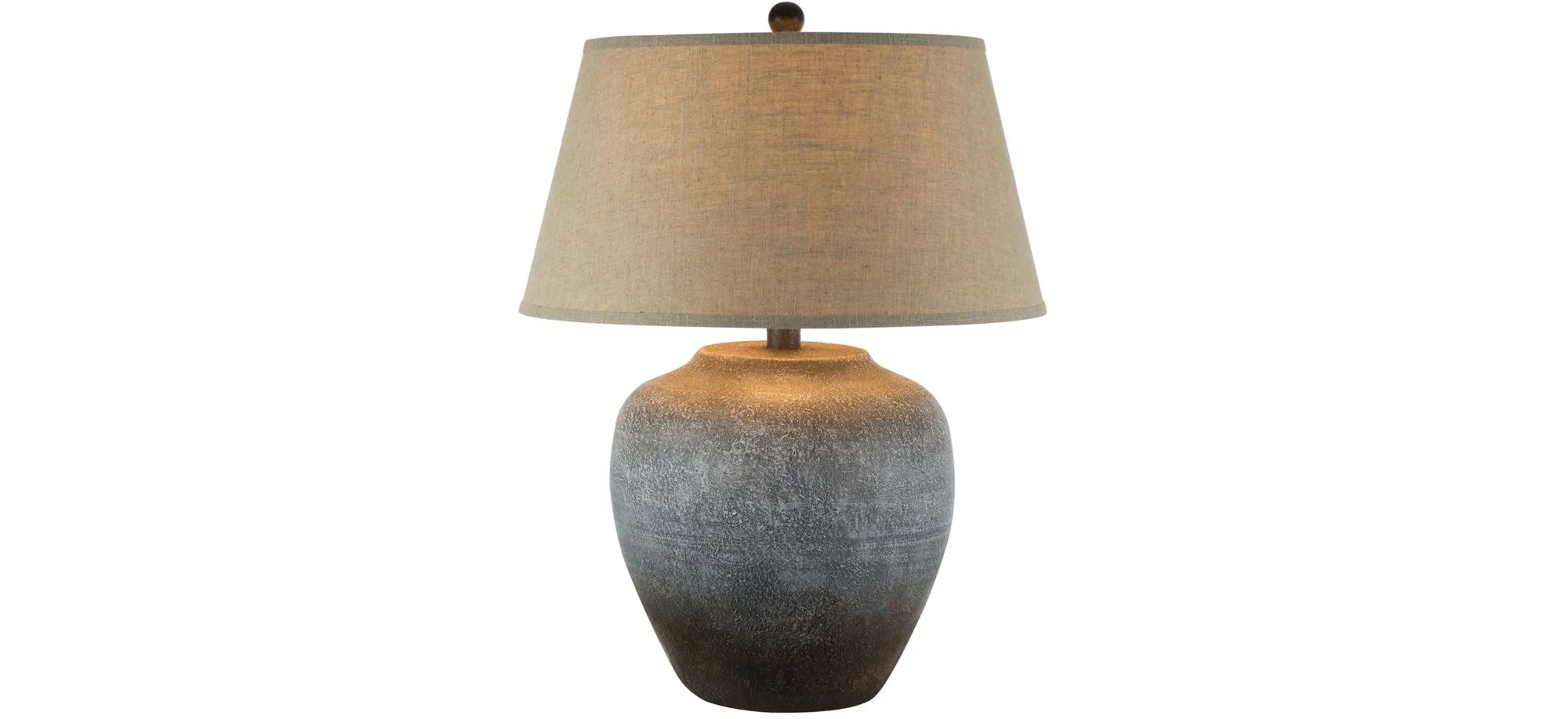 Frosted Sand Table Lamp in Grey Rust Frost by Anthony California