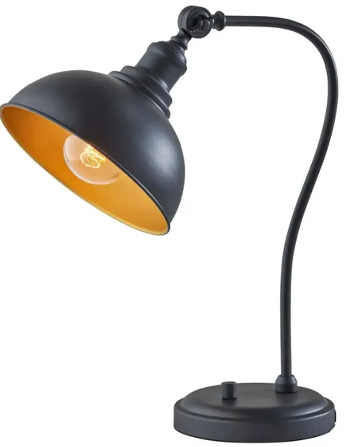 Wallace Desk Lamp in Black by Adesso Inc