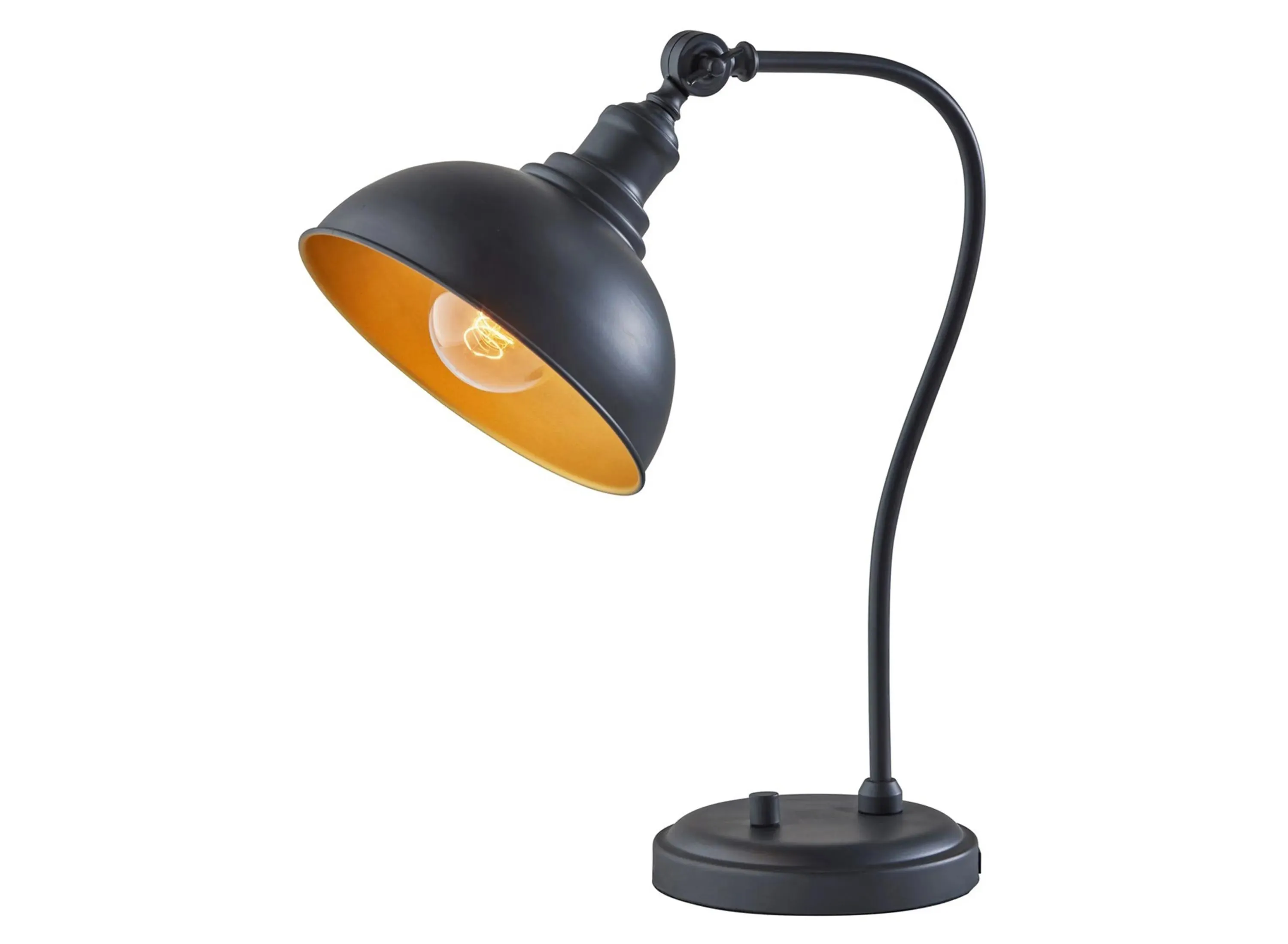 Wallace Desk Lamp in Black by Adesso Inc