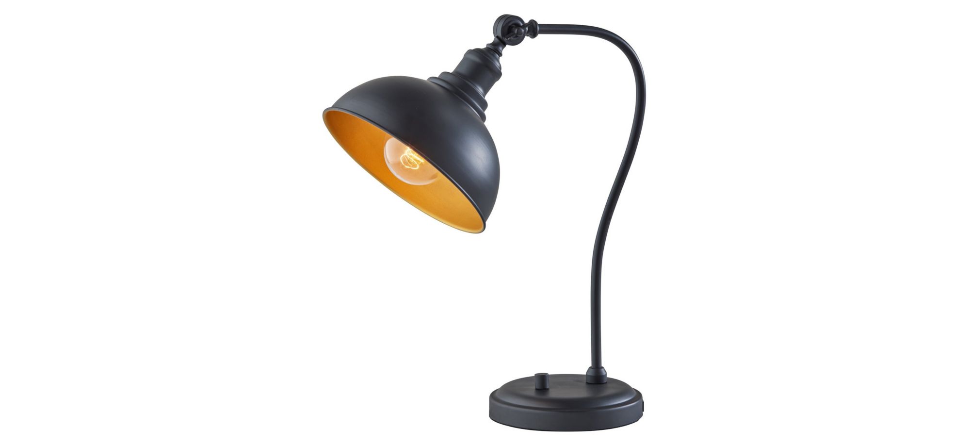 Wallace Desk Lamp in Black by Adesso Inc