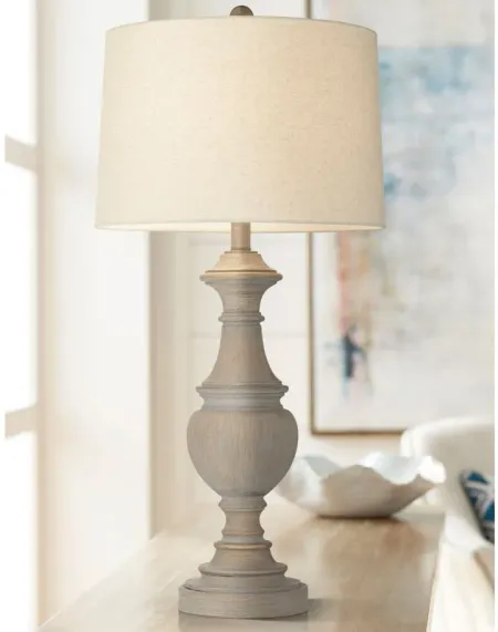 Walden Table Lamp in Grey wash by Pacific Coast