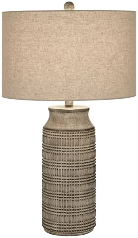 Leona Table Lamp in Grey wash by Pacific Coast