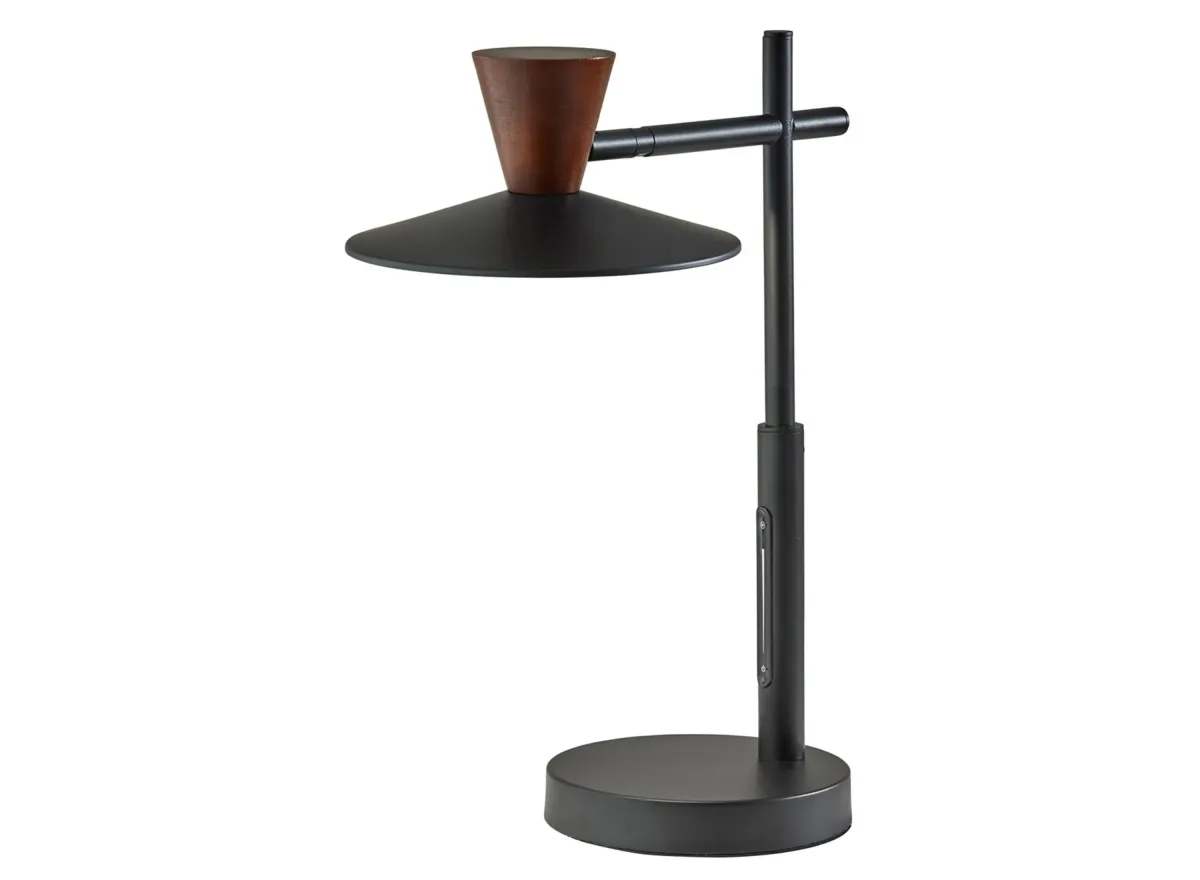 Elmore Desk Lamp in Black by Adesso Inc