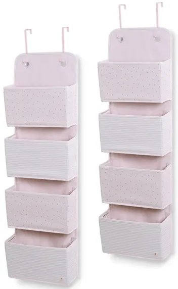 BabyGap 2-Pack Door Storage Organizer by Delta Children in Pink by Delta Children