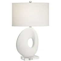 Rimma Table Lamp in White by Pacific Coast