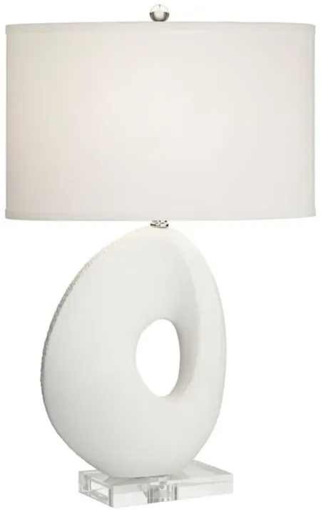 Rimma Table Lamp in White by Pacific Coast