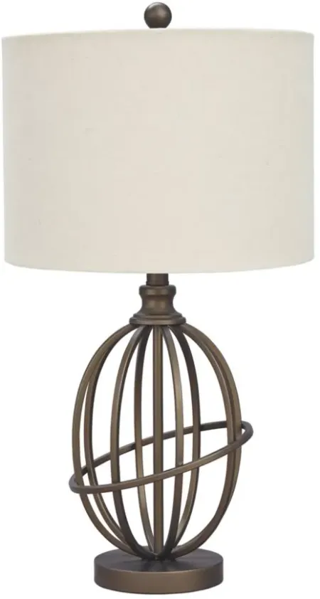 Manasa Metal Table Lamp in Bronze Finish by Ashley Express