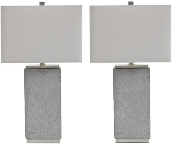 Amergin Poly Table Lamp Set