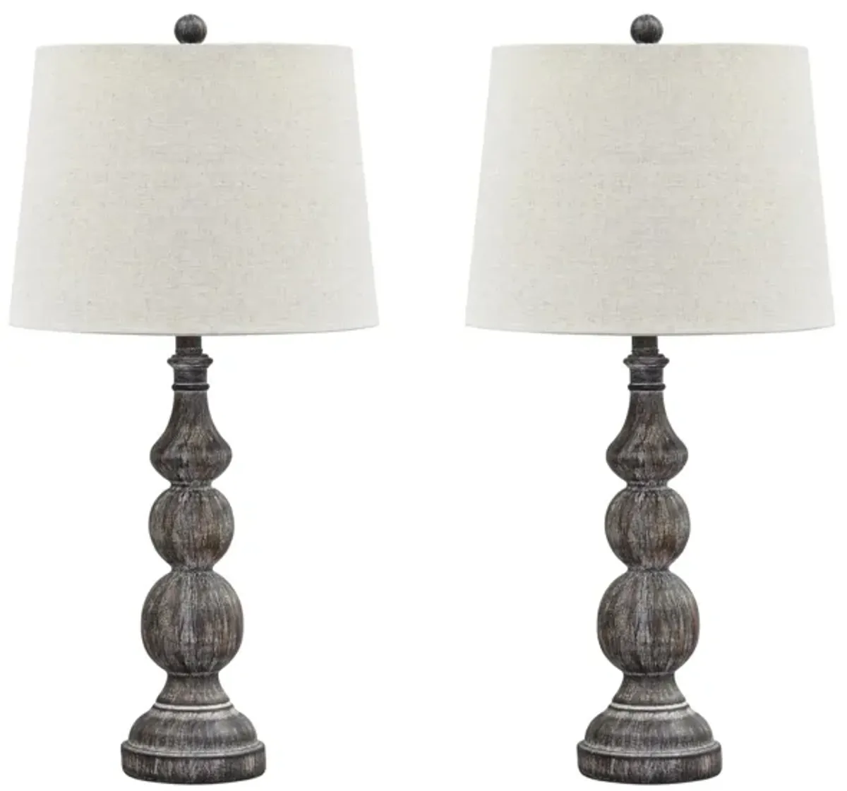 Mair Poly Table Lamp Set in Antique Black by Ashley Express