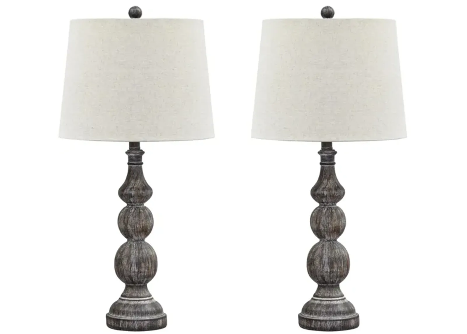 Mair Poly Table Lamp Set in Antique Black by Ashley Express