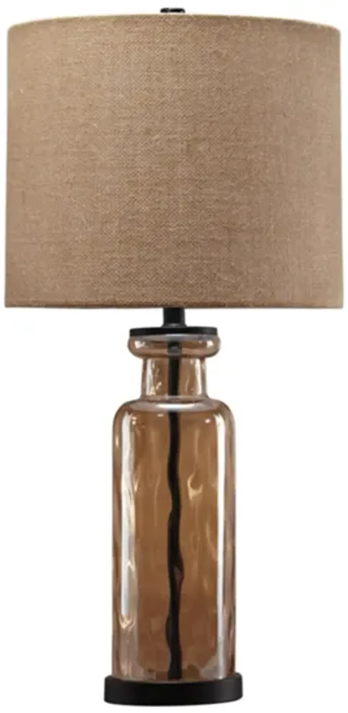 Laurentia Glass Table Lamp in Champagne by Ashley Express