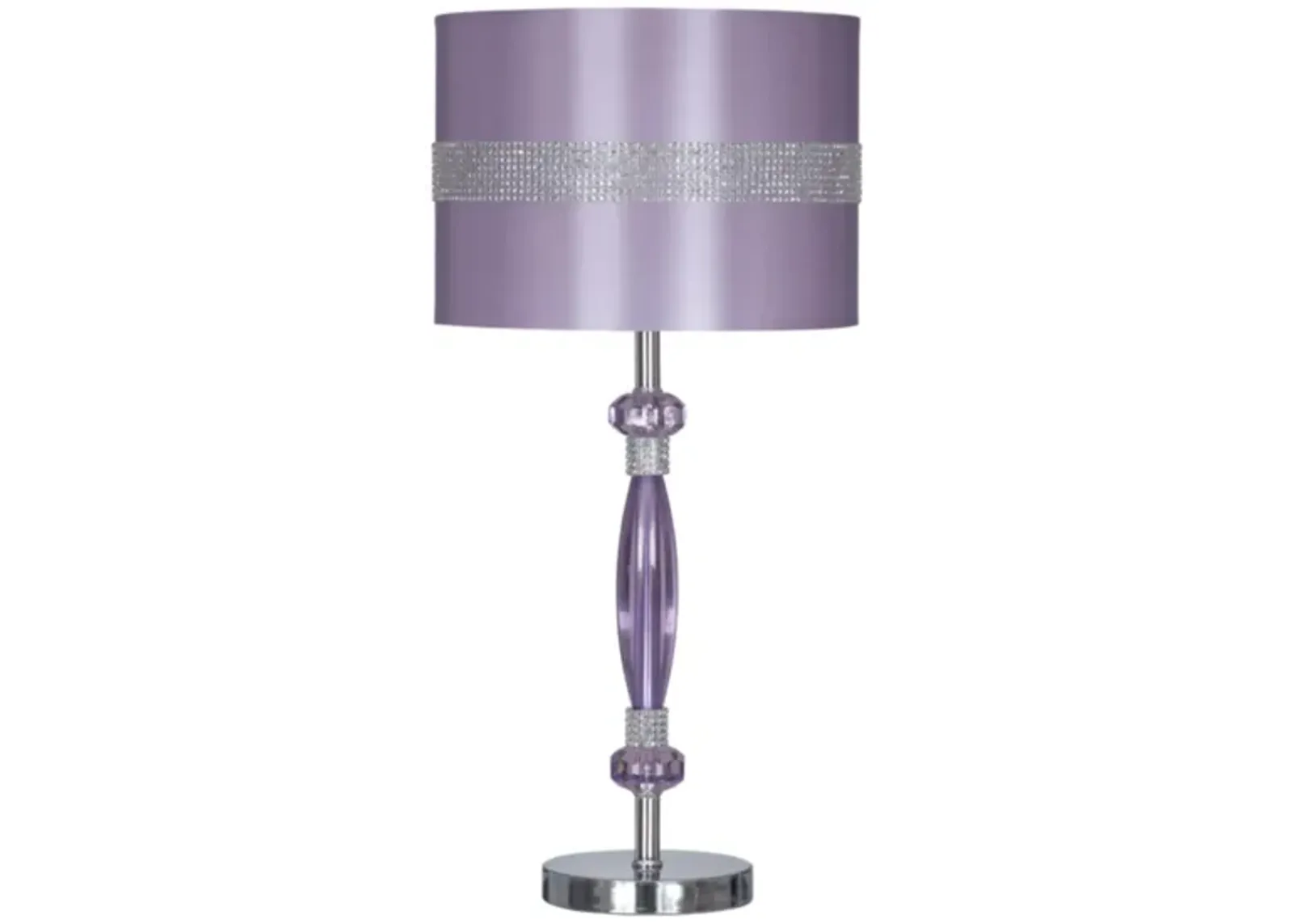 Nyssa Metal Table Lamp in Purple by Ashley Express